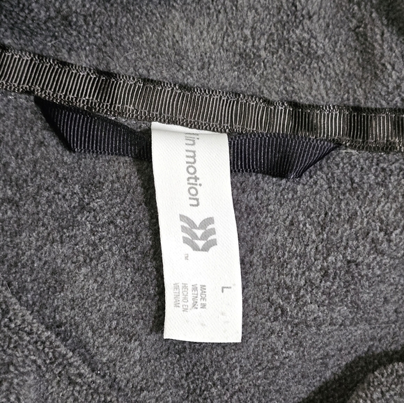 All in Motion Men’s Large Gray Full Zip Fleece Jacket Outdoor Gorpcore Warm Y2K - Picture 4 of 6